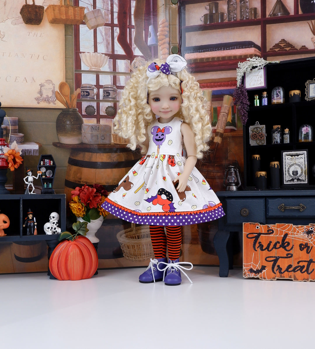 Spooky Disney Treats - dress with boots for Ruby Red Fashion Friends doll