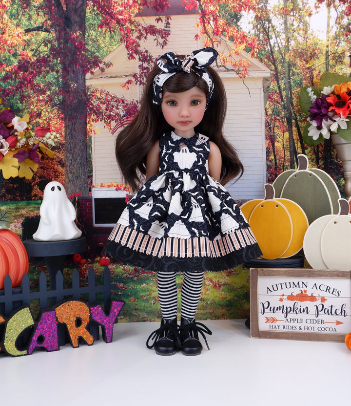Spooky Ghosts - dress with boots for Ruby Red Fashion Friends doll