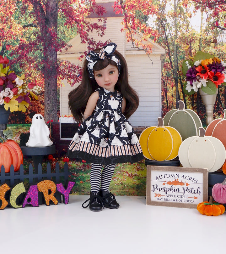 Spooky Ghosts - dress with boots for Ruby Red Fashion Friends doll
