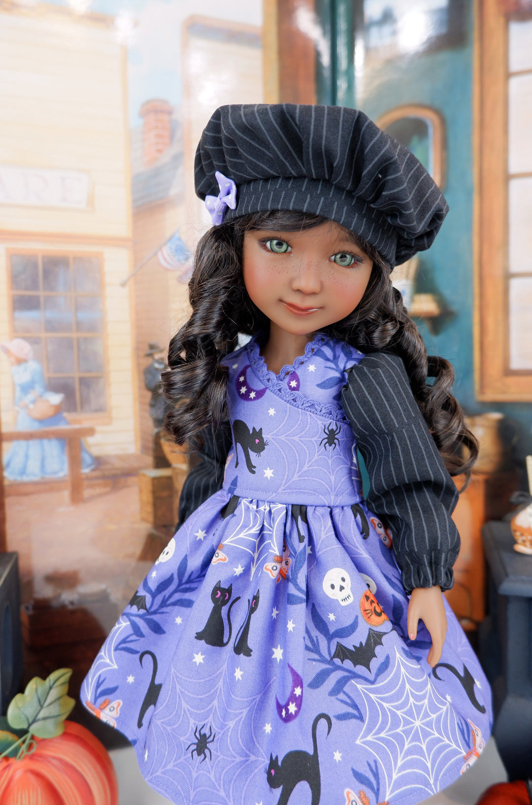 Spooky Halloween - dress with boots for Ruby Red Fashion Friends doll
