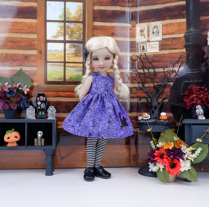 Spooky Spiders - dress with shoes for Ruby Red Fashion Friends doll