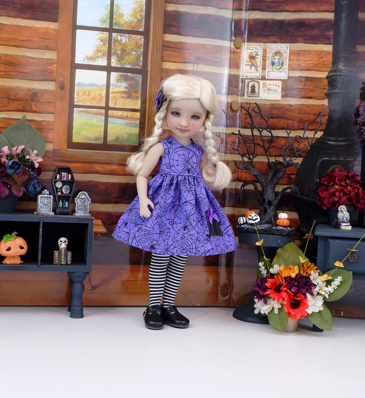 Spooky Spiders - dress with shoes for Ruby Red Fashion Friends doll