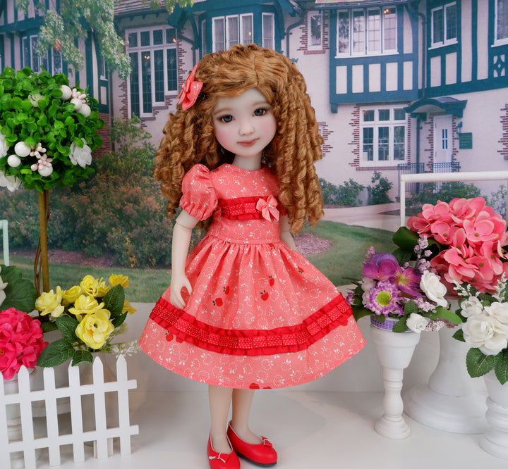 Spring Apples - dress with shoes for Ruby Red Fashion Friends doll