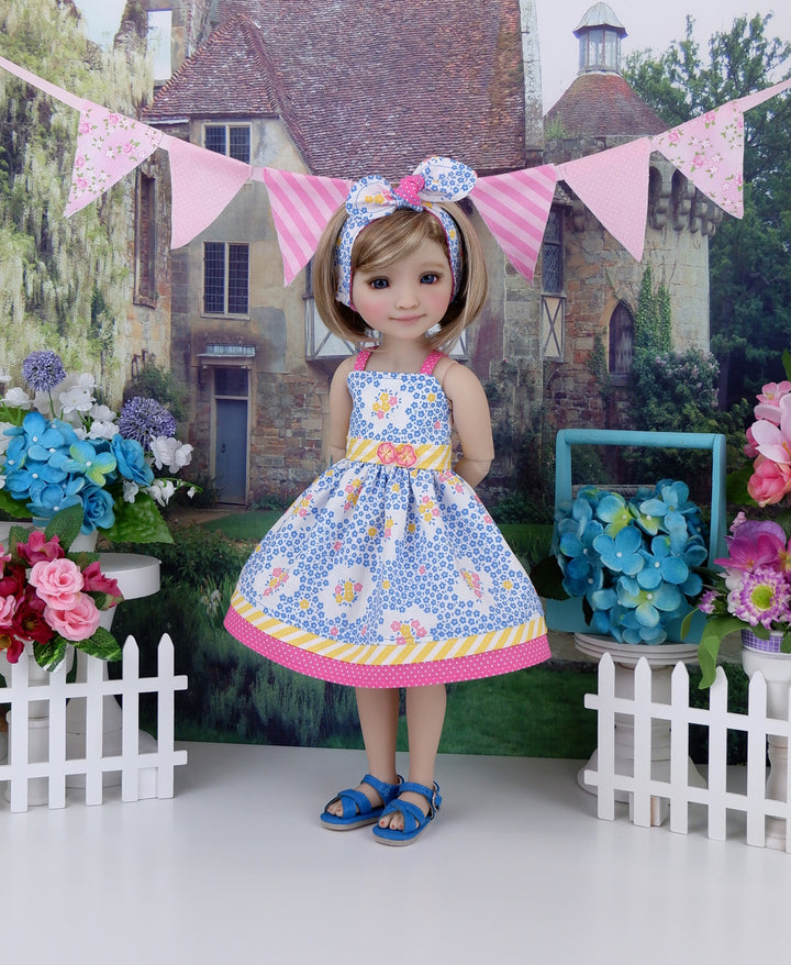 Spring Bouquet - dress with sandals for Ruby Red Fashion Friends doll