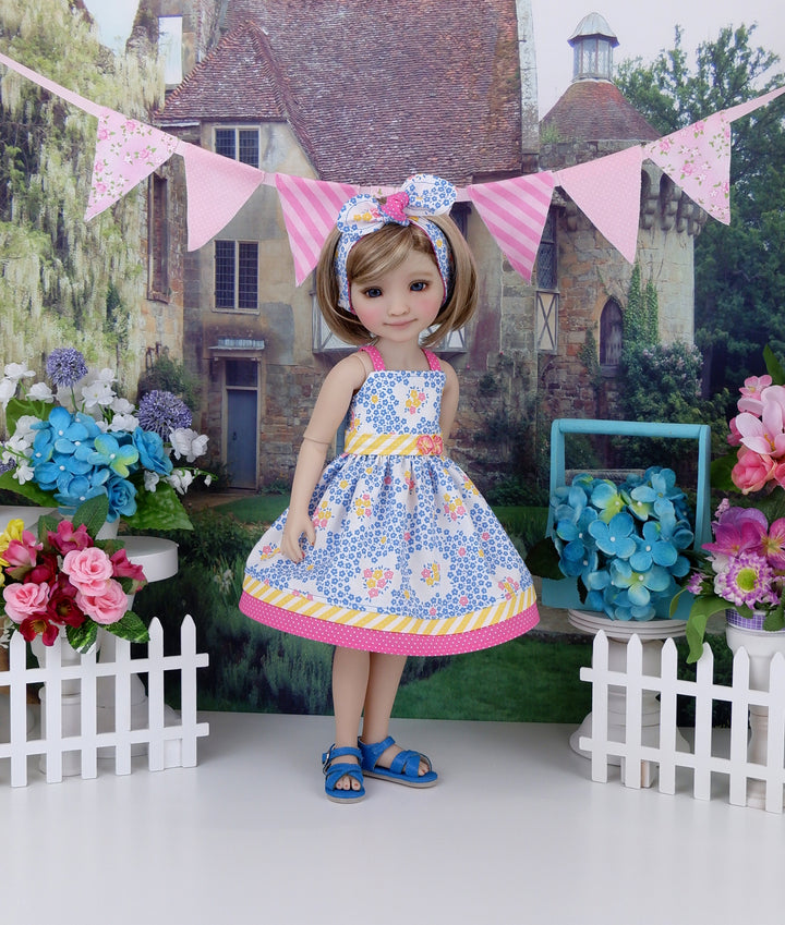 Spring Bouquet - dress with sandals for Ruby Red Fashion Friends doll