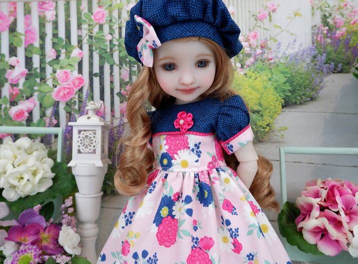 Spring Chrysanthemum - dress and shoes for Ruby Red Fashion Friends doll