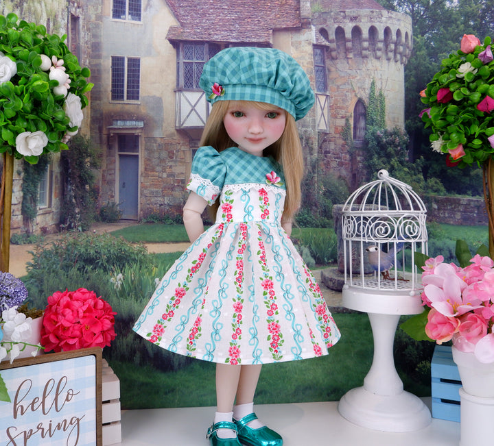 Spring Gingham - dress and shoes for Ruby Red Fashion Friends doll