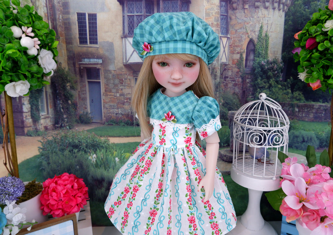 Spring Gingham - dress and shoes for Ruby Red Fashion Friends doll