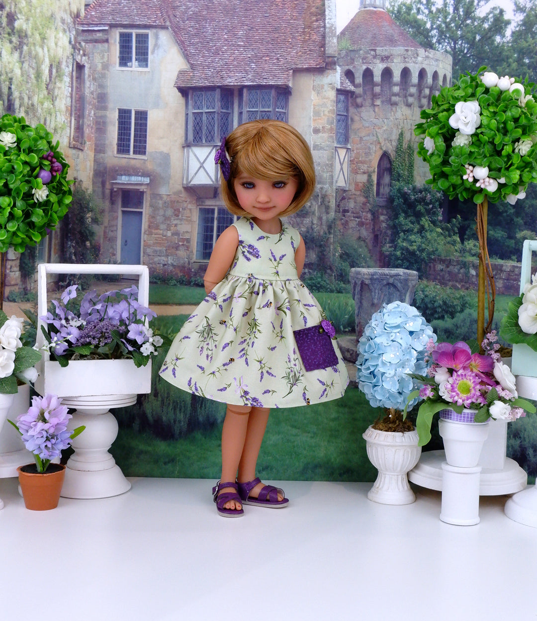 Spring Lavender - dress with sandals for Ruby Red Fashion Friends doll