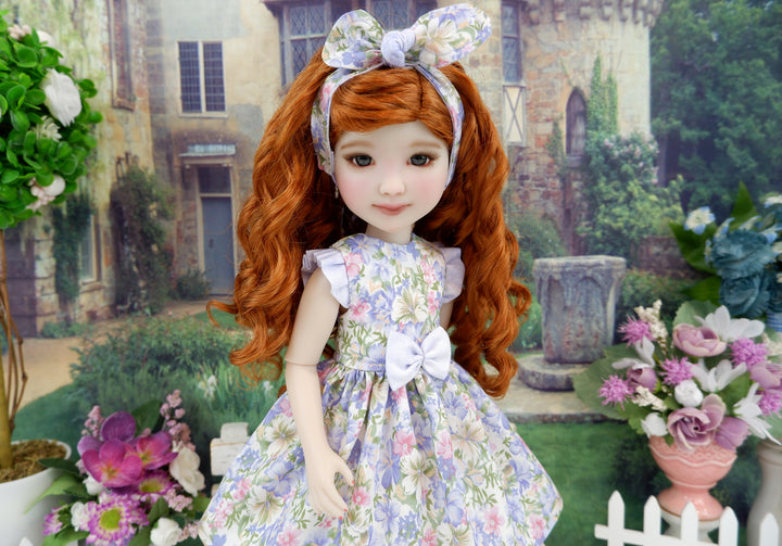 Spring Lilies - dress with sandals for Ruby Red Fashion Friends doll