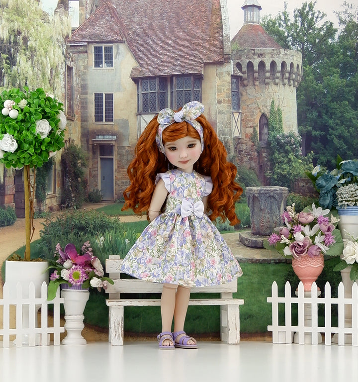 Spring Lilies - dress with sandals for Ruby Red Fashion Friends doll