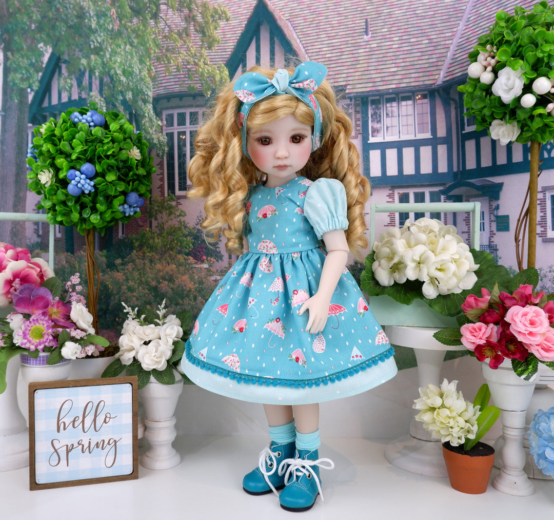 Spring Showers - dress and boots for Ruby Red Fashion Friends doll