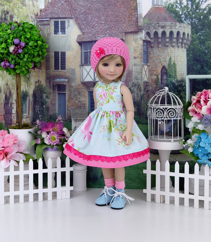 Spring Songbird - dress with boots for Ruby Red Fashion Friends doll