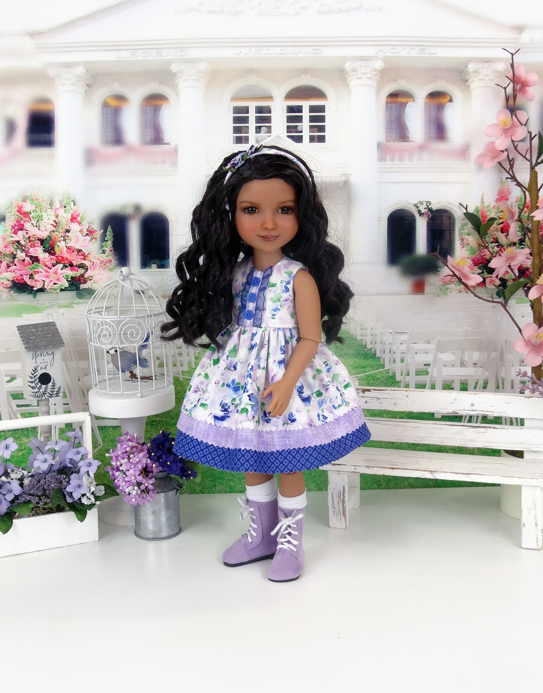 Spring Wishes - dress with boots for Ruby Red Fashion Friends doll