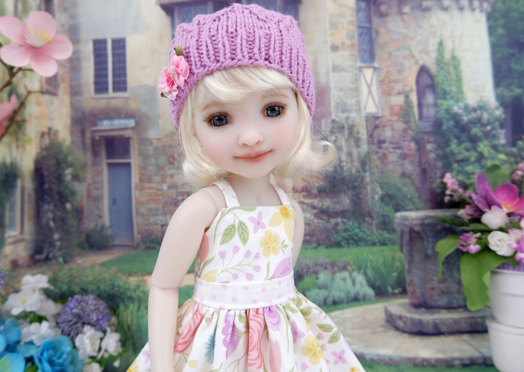 Springtime Floral - dress and sweater with shoes for Ruby Red Fashion Friends doll