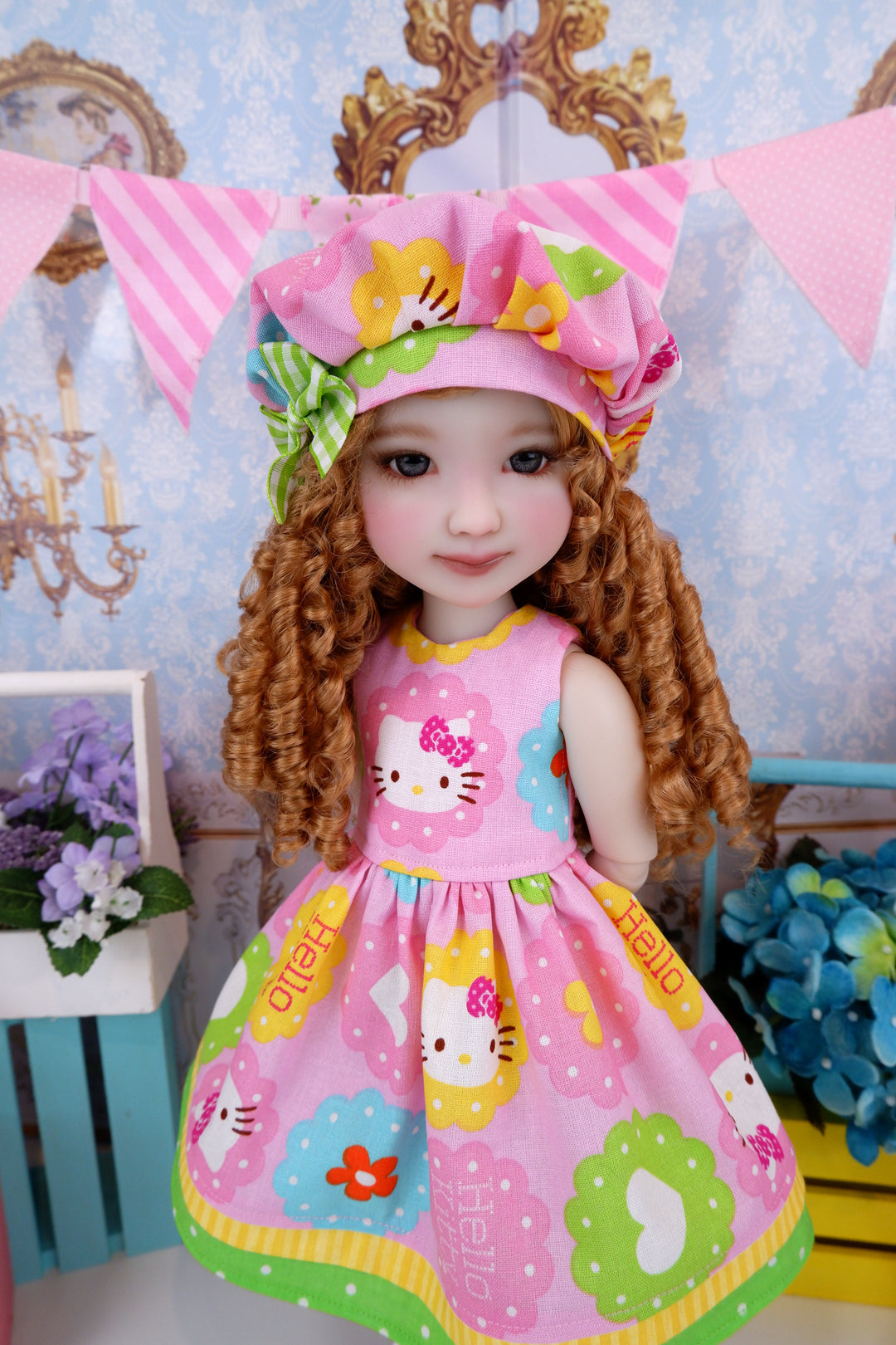 Springtime Hello Kitty - dress with boots for Ruby Red Fashion Friends doll