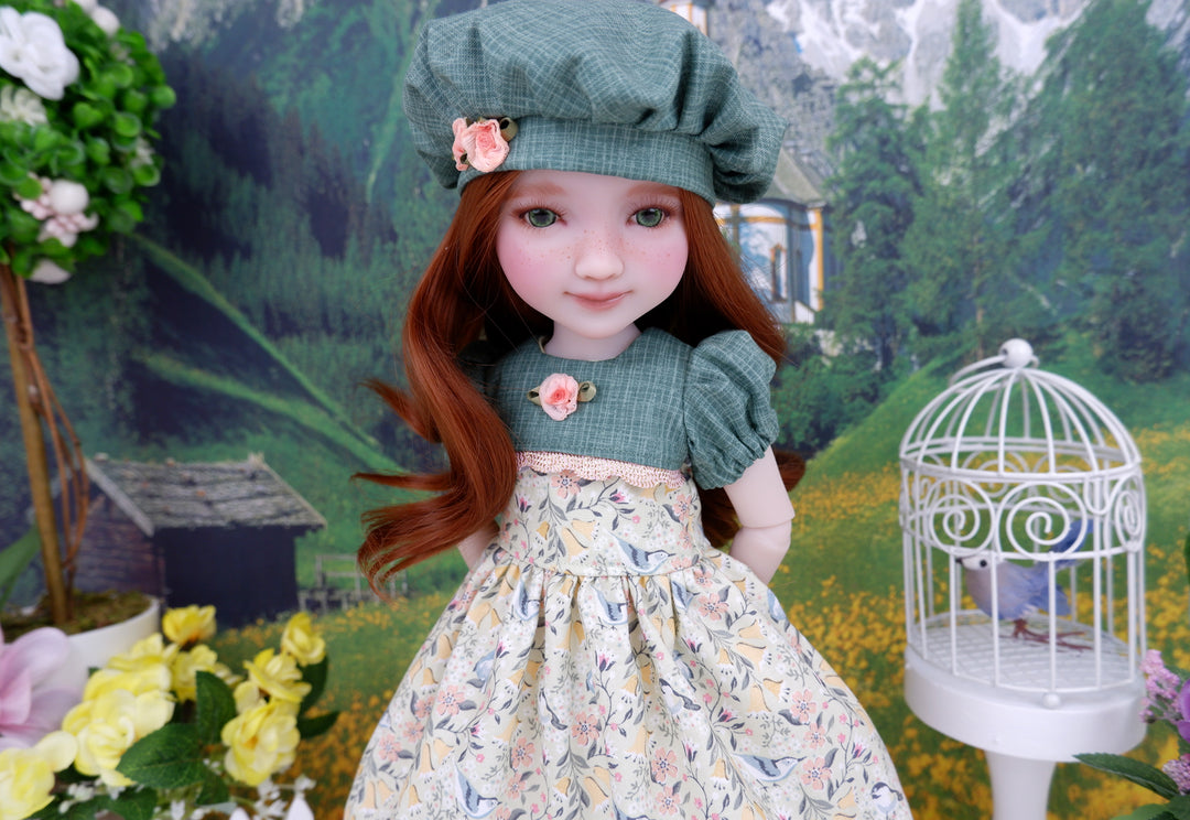 Springtime Wren - dress and shoes for Ruby Red Fashion Friends doll