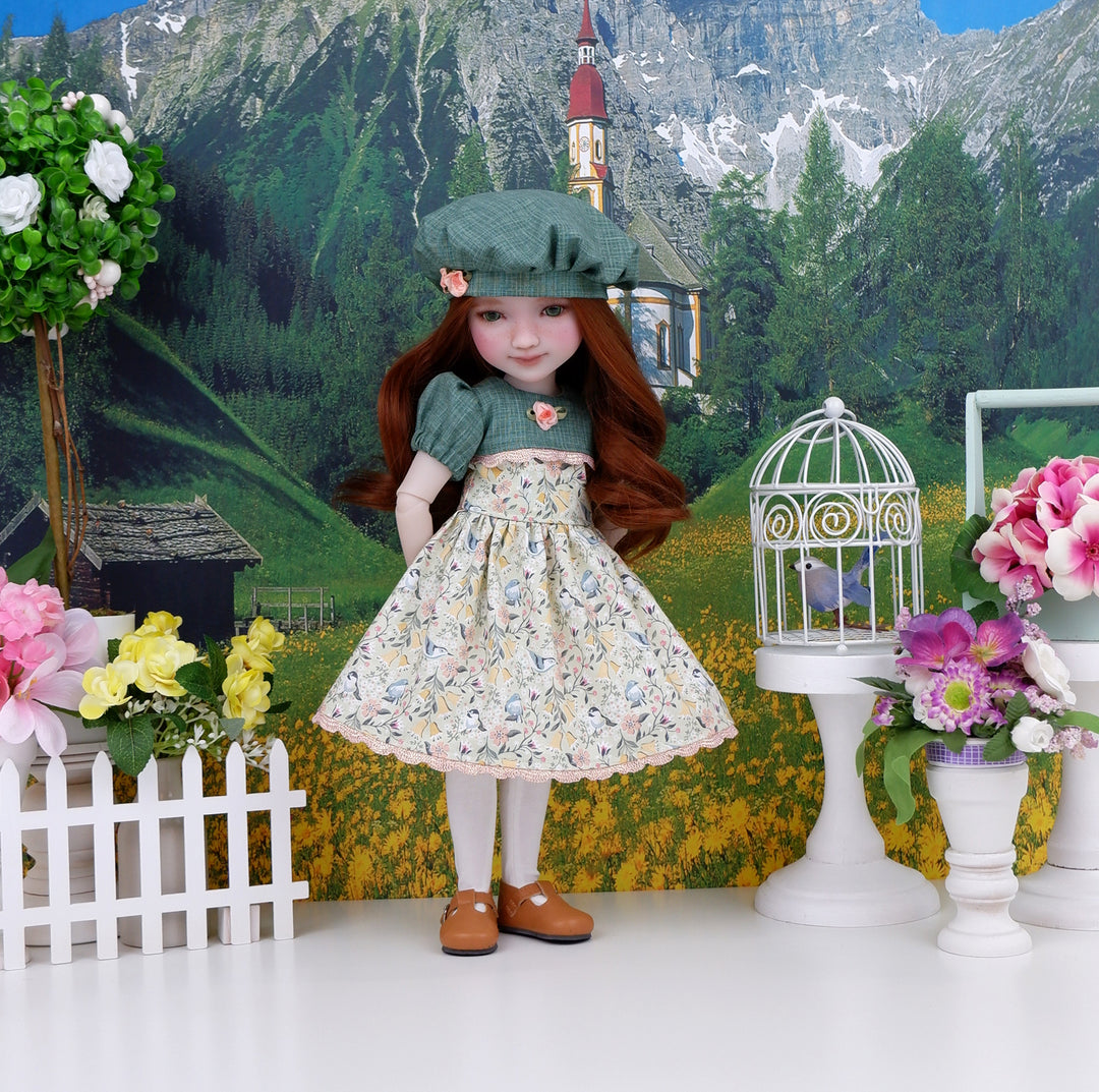 Springtime Wren - dress and shoes for Ruby Red Fashion Friends doll