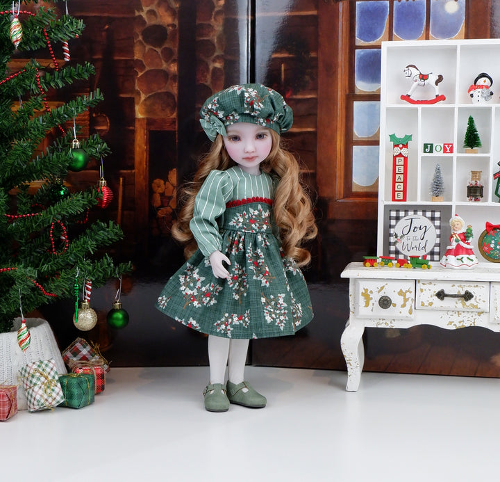 Spruce Bough - dress with shoes for Ruby Red Fashion Friends doll