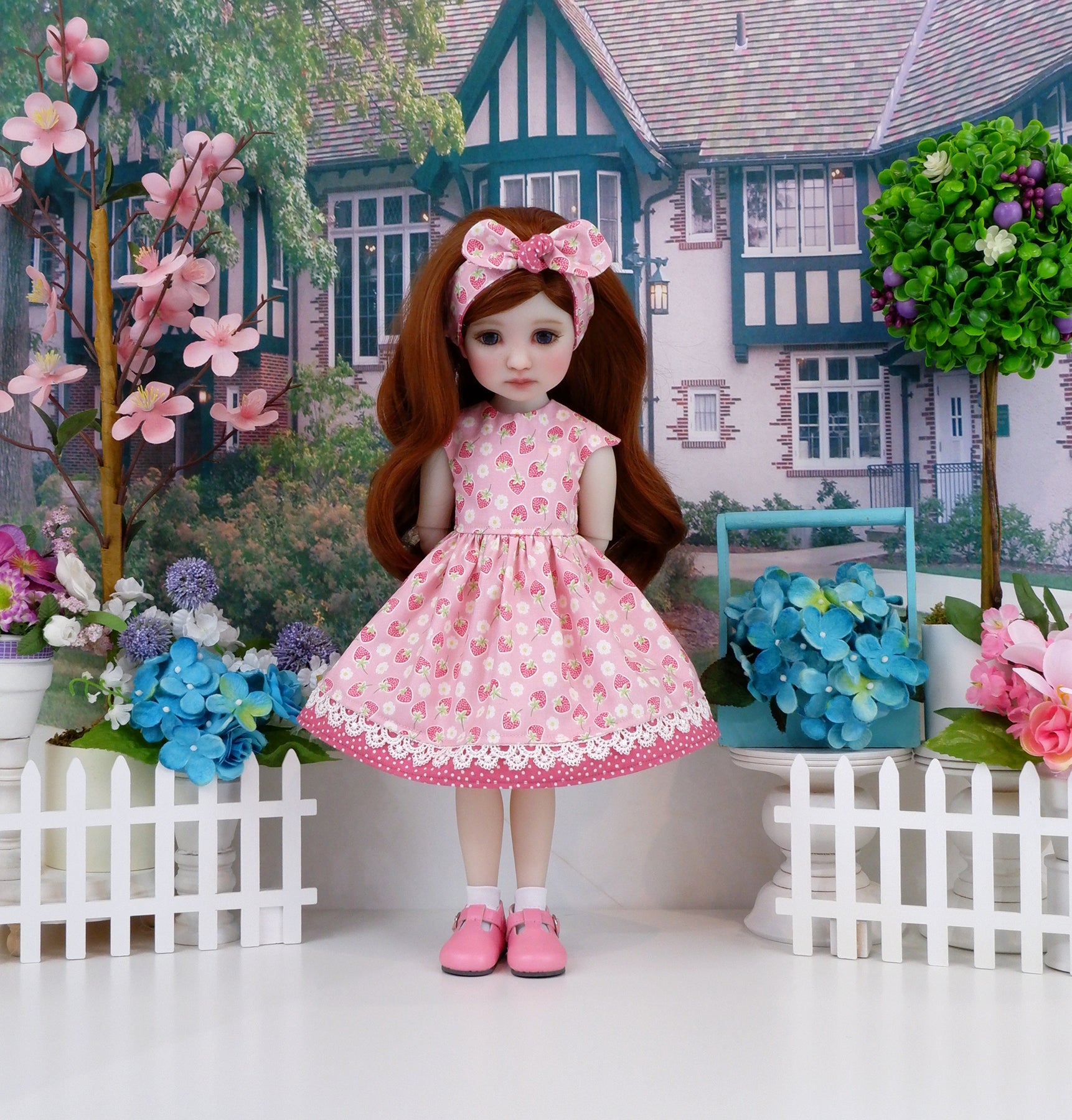 strawberries and cream dress Strawberries & Cream Dress Forest Girl Clothing
