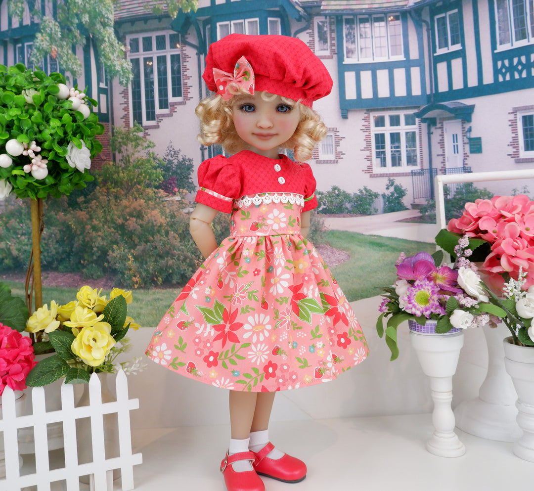 Strawberry Bramble - dress and shoes for Ruby Red Fashion Friends doll