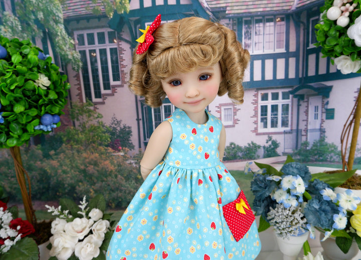 Strawberry Garden - dress with boots for Ruby Red Fashion Friends doll