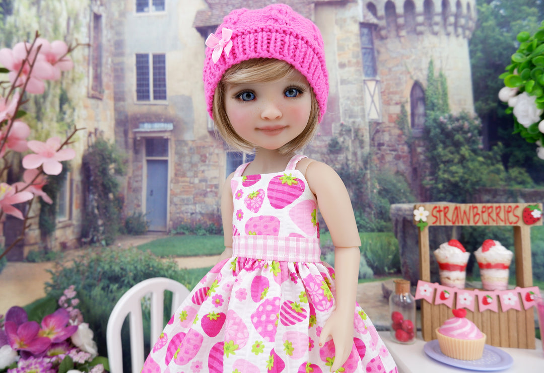 Strawberry Sweets - dress, sweater and shoes for Ruby Red Fashion Friends doll
