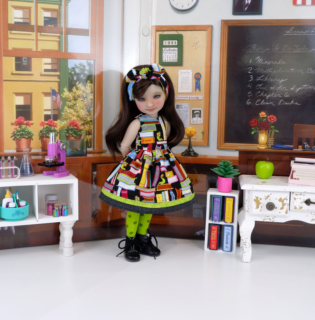 Studious Miss - dress with boots for Ruby Red Fashion Friends doll