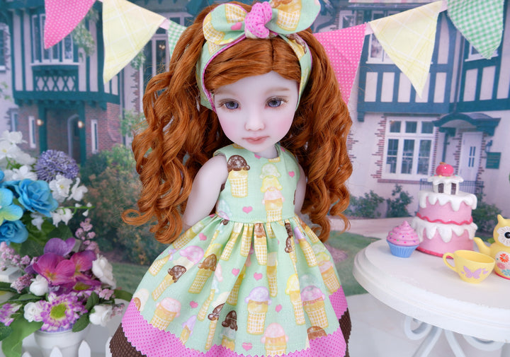 Sugar Cone - dress and boots for Ruby Red Fashion Friends doll