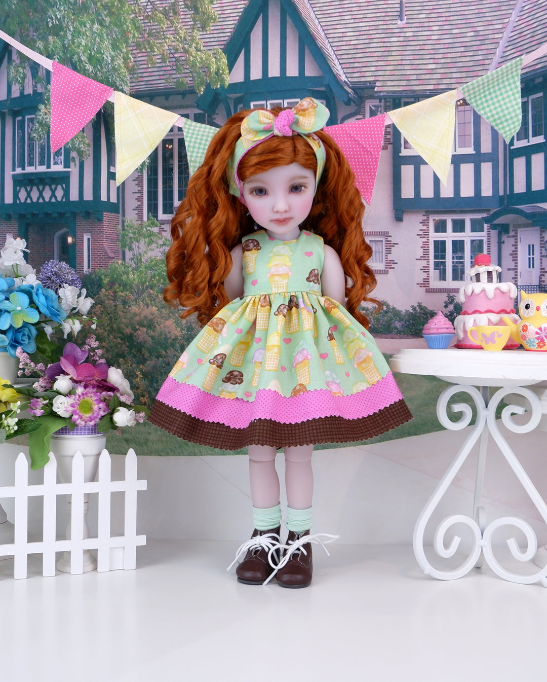 Sugar Cone - dress and boots for Ruby Red Fashion Friends doll