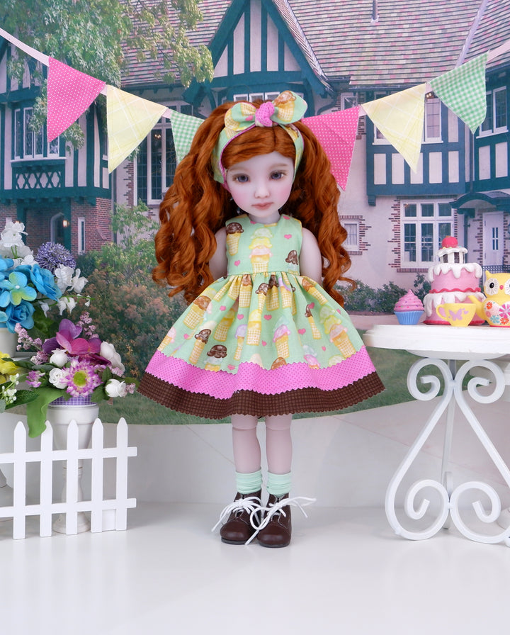 Sugar Cone - dress and boots for Ruby Red Fashion Friends doll