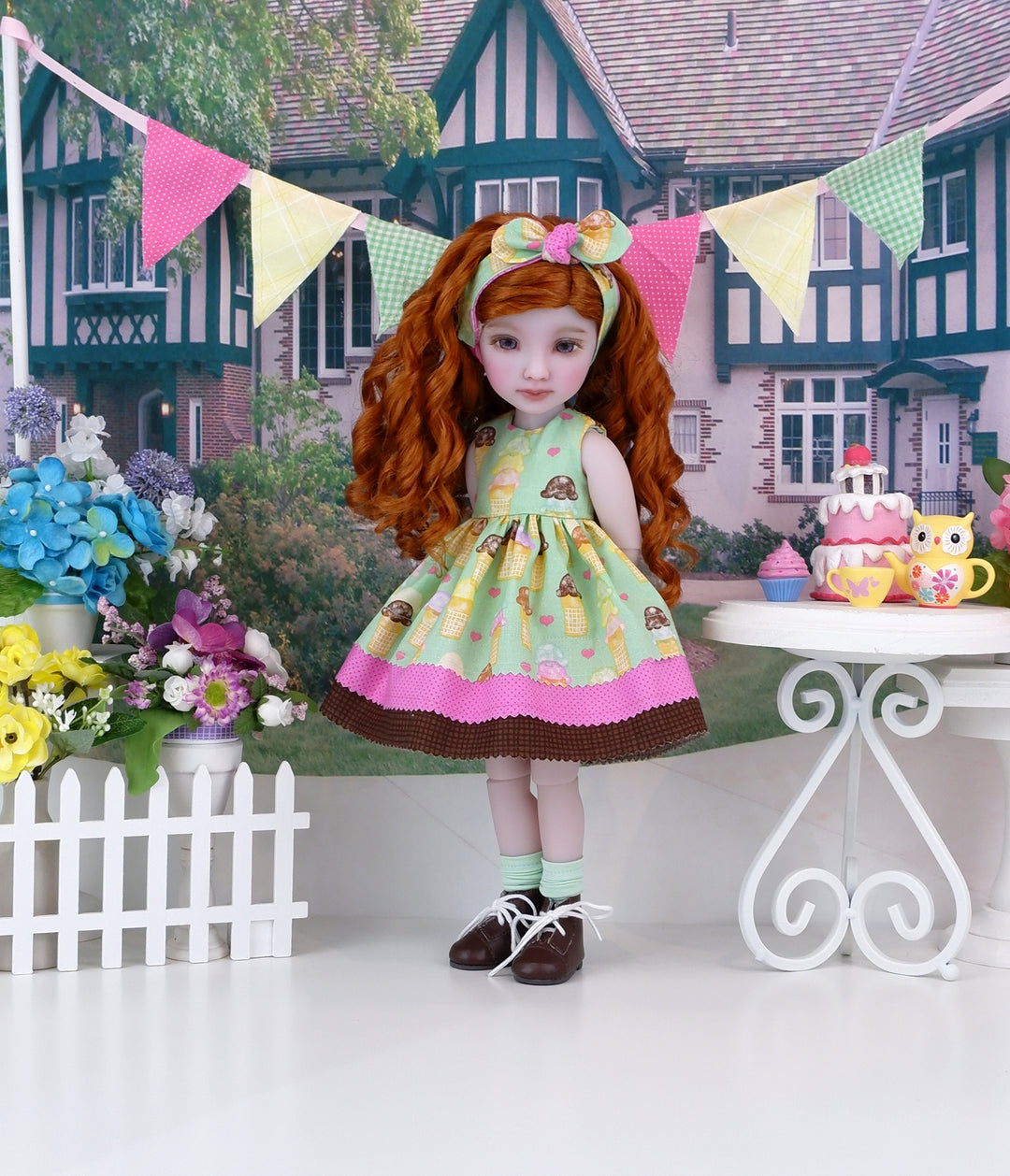 Sugar Cone - dress and boots for Ruby Red Fashion Friends doll