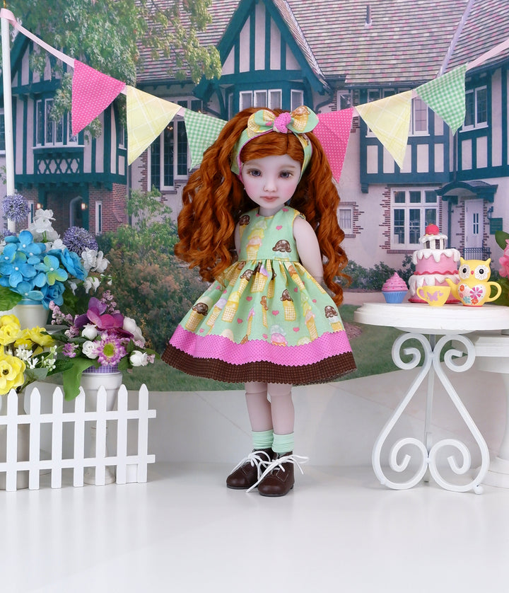 Sugar Cone - dress and boots for Ruby Red Fashion Friends doll