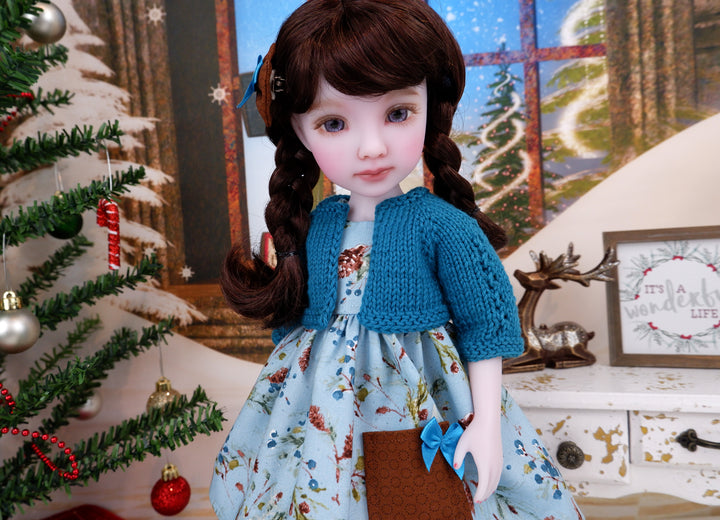 Sugar Pine - dress with sweater & boots for Ruby Red Fashion Friends doll