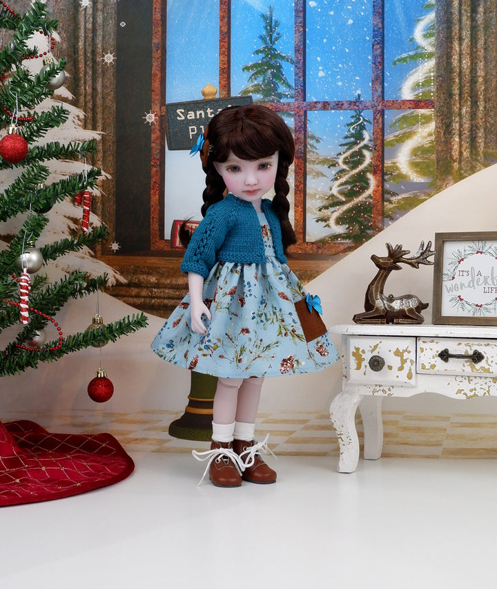 Sugar Pine - dress with sweater & boots for Ruby Red Fashion Friends doll