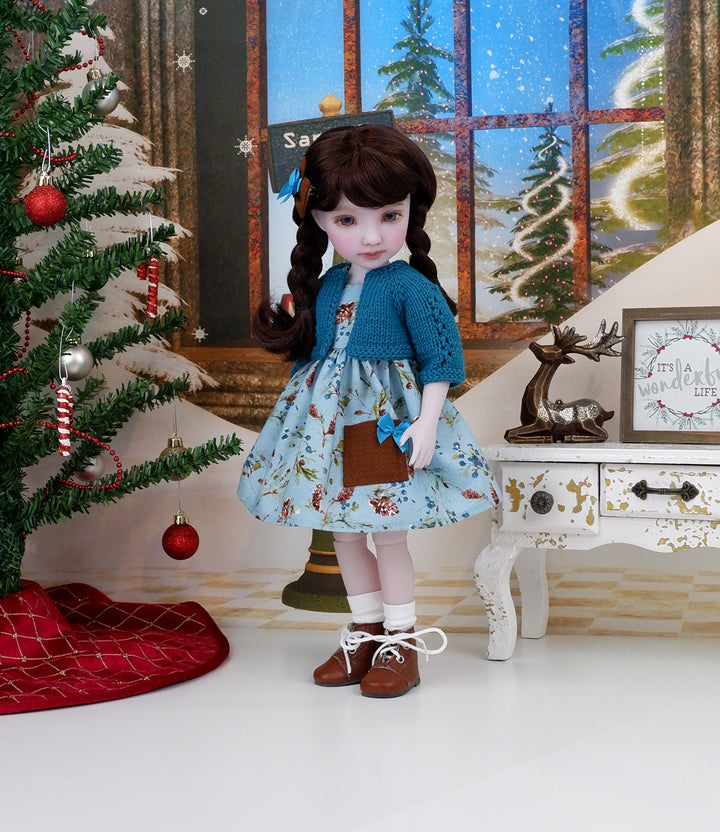 Sugar Pine - dress with sweater & boots for Ruby Red Fashion Friends doll