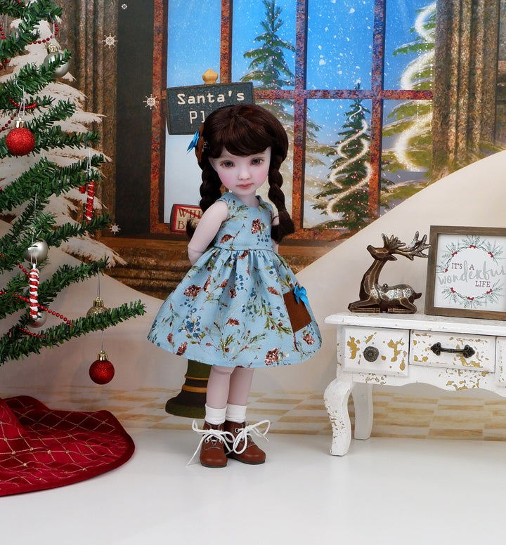 Sugar Pine - dress with sweater & boots for Ruby Red Fashion Friends doll