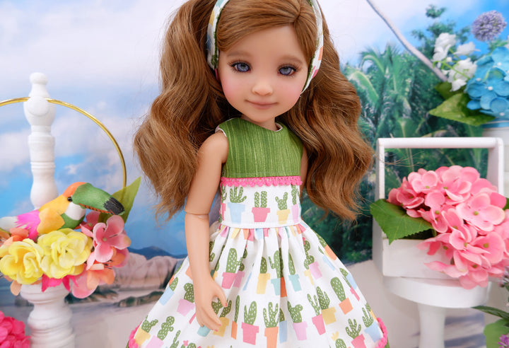 Summer Cactus - dress and sandals for Ruby Red Fashion Friends doll