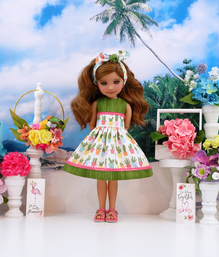 Summer Cactus - dress and sandals for Ruby Red Fashion Friends doll