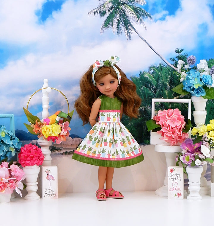 Summer Cactus - dress and sandals for Ruby Red Fashion Friends doll