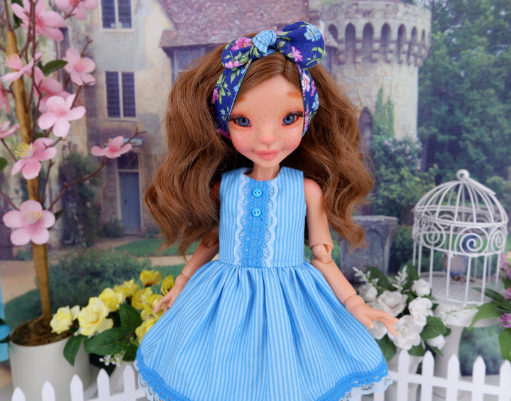 Summer Evening - dress and blazer with boots for Anderson Art Doll BJD