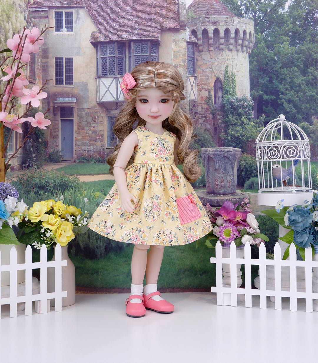 Summer Flora - dress with shoes for Ruby Red Fashion Friends doll