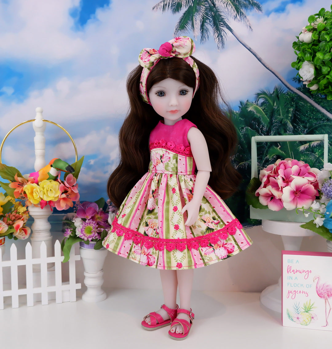 Summer Iris - dress and sandals for Ruby Red Fashion Friends doll