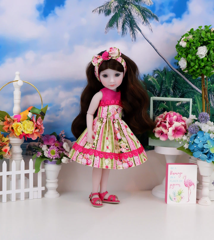 Summer Iris - dress and sandals for Ruby Red Fashion Friends doll