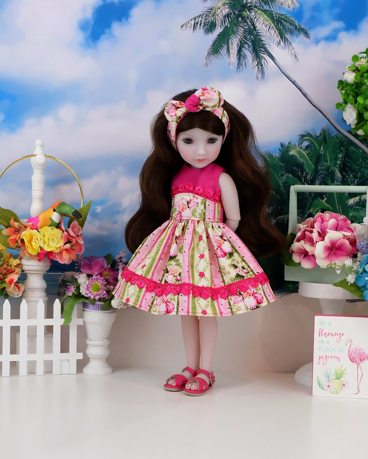 Summer Iris - dress and sandals for Ruby Red Fashion Friends doll