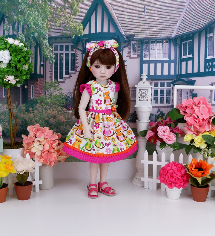 Summer Owl - dress with sandals for Ruby Red Fashion Friends doll