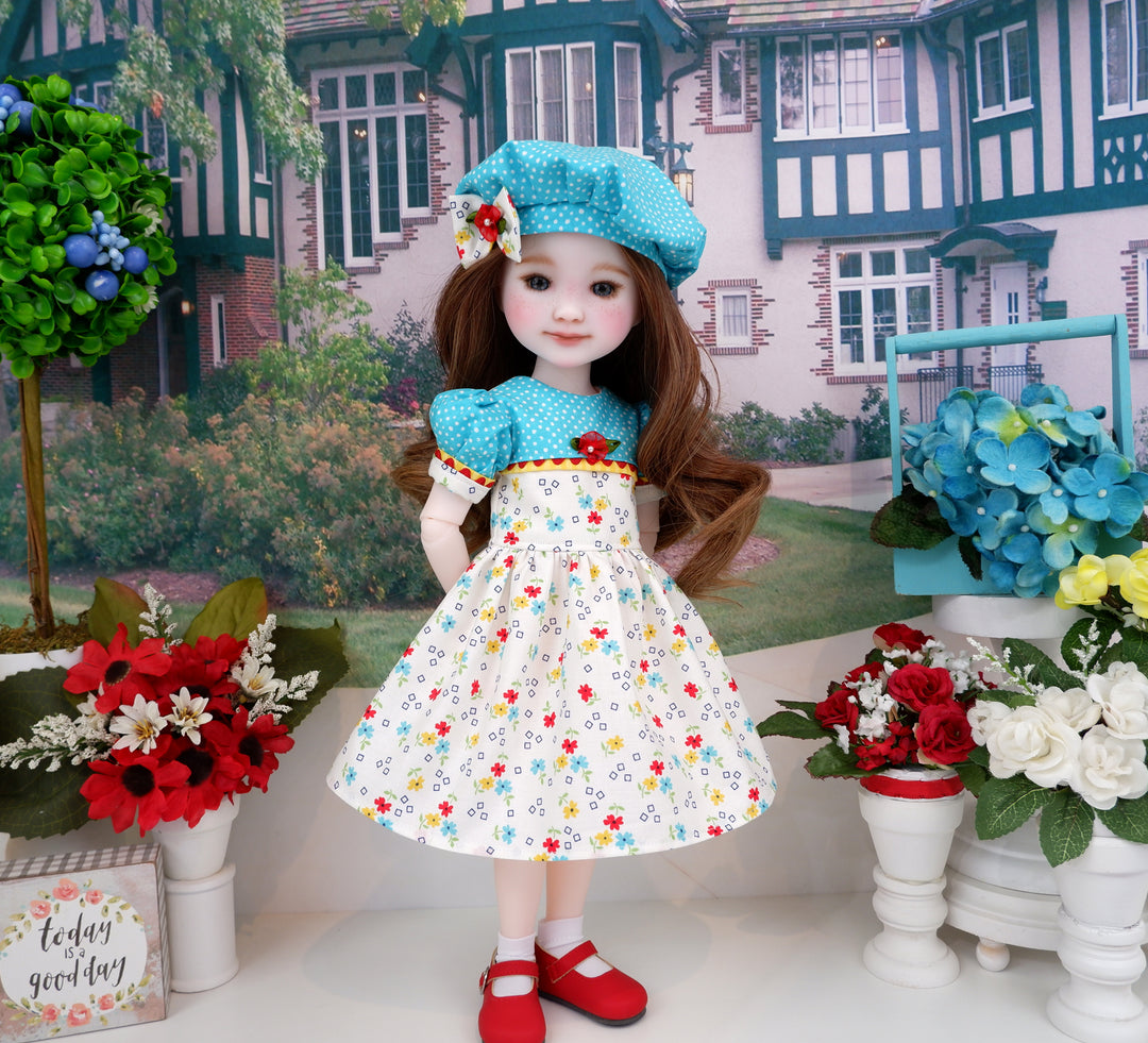 Summer Primrose - dress with shoes for Ruby Red Fashion Friends doll