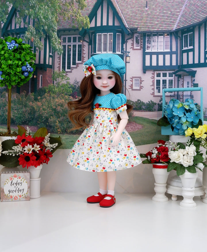 Summer Primrose - dress with shoes for Ruby Red Fashion Friends doll