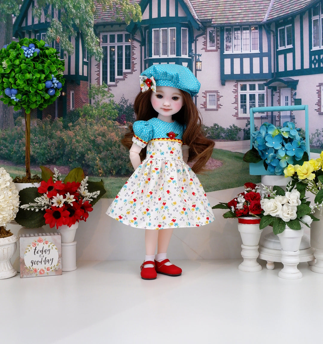 Summer Primrose - dress with shoes for Ruby Red Fashion Friends doll