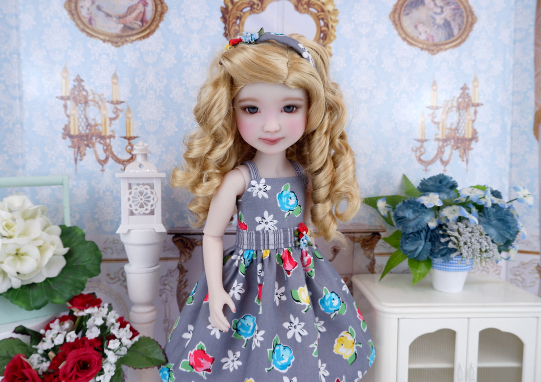 Summer Roses - dress with shoes for Ruby Red Fashion Friends doll